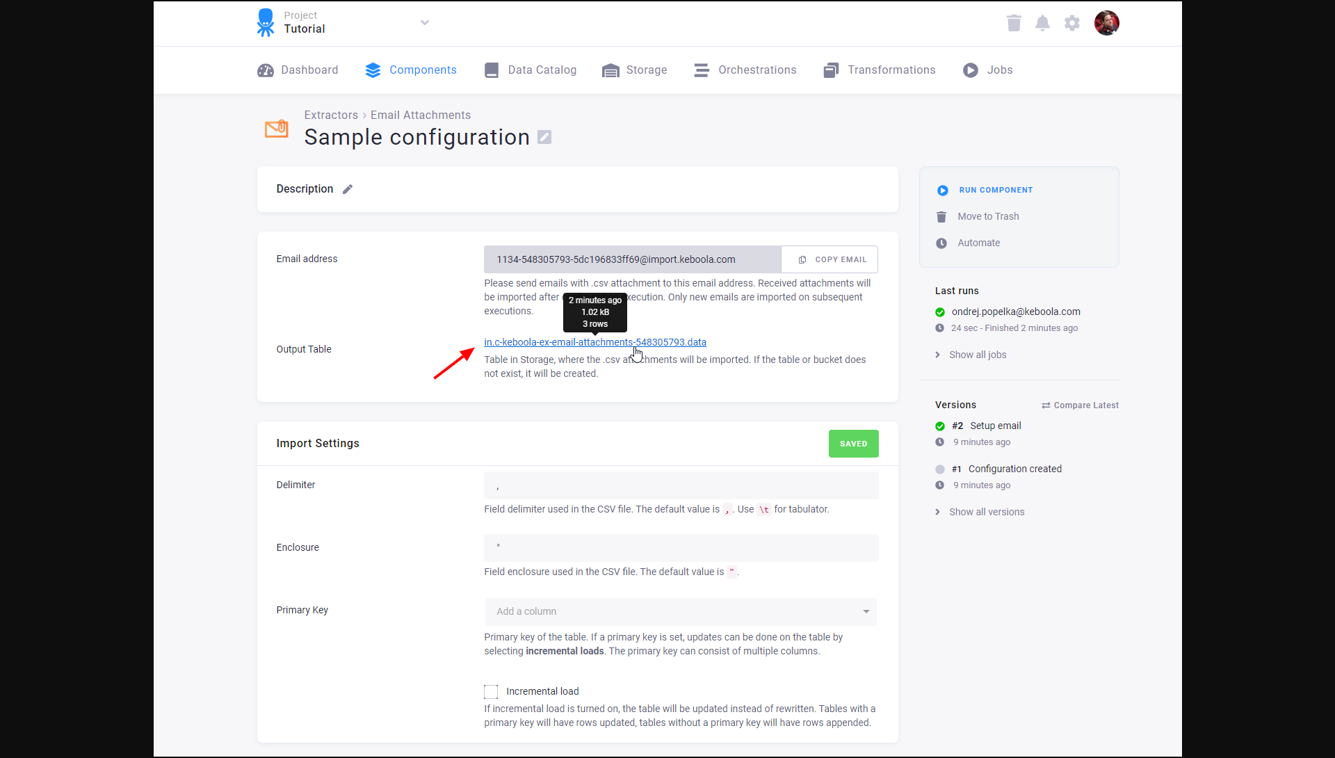 Screenshot - Job Detail