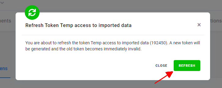 Screenshot - Refresh Token Detail
