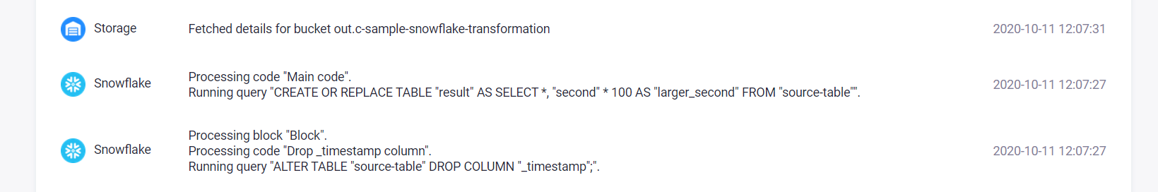 Screenshot - Shared Code with set Variables